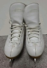 DBX Women's Figure Ice Skates Size 6 White Recreational Ice Skating Boots