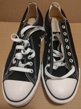 Vtg NOS Y2K Converse Chuck Taylor M9166 Black All Star Ox Low Top Men 9 Women 11