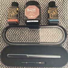 pilot explorer fountain pen And 3 Bottles Of Ink Diamine Kaweco