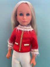 Tuta da vacanza Mrs Merrie maglia oro rosso 2 pezzi adatta per bambola Sebino Bettina Alta Moda