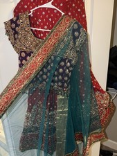 Bridal Lehenga Mehendi Choli Indian Wedding Party Bollywood, Ready-Made