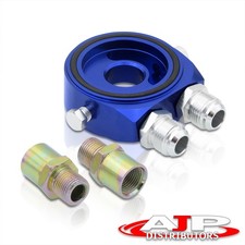 M20x1.5 34-16 Jdm Cars Oil Turbo Cooler Adapter Relocate Sandwich Plate Blue