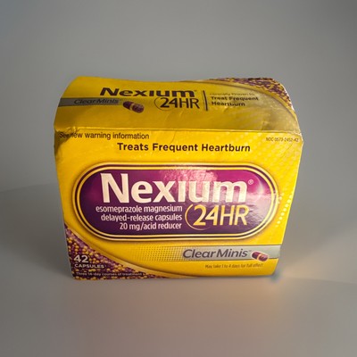Nexium 24HR Acid Reducer Capsules for Heartburn Relief - 42 Count Exp 2/27