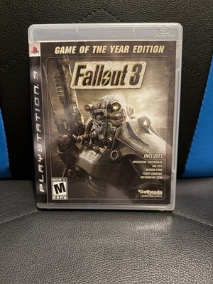 Fallout 3 -- Game of the Year Edition (Sony PlayStation 3, 2009) All DLC Inc PS3