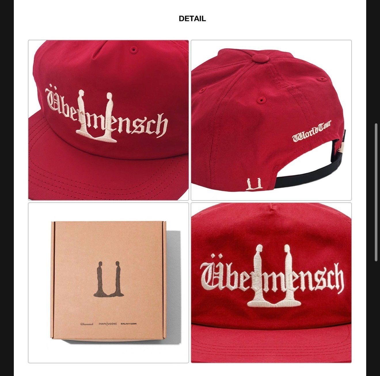 G-DRAGON Ubermensch Encore Concert Cap Snapback Burgundy Color_Rare_Tracking image 3