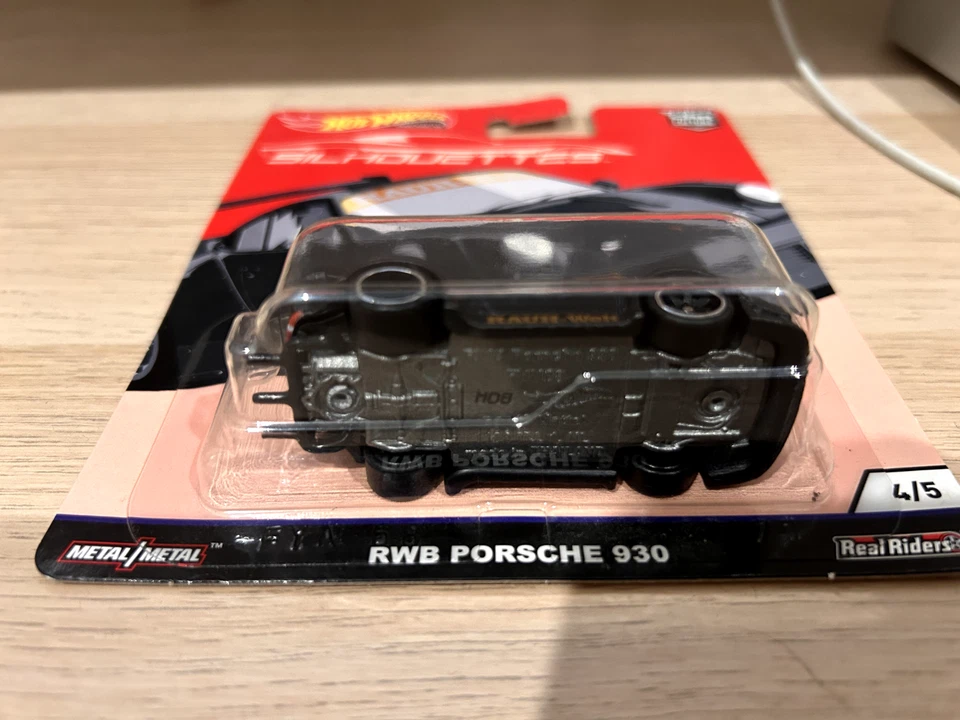 RARE 2019 Hot Wheels Car Culture SILHOUETTES BLACK 1985 RWB PORSCHE 930 COUPE - Image 4 of 4