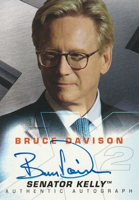 X-MEN X2 (2003) - BRUCE DAVISON (SENATOR KELLY) AUTOGRAMMKARTE