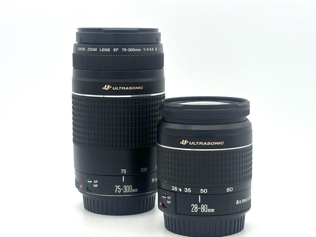 Completely operated Canon EF 28-80 EF 75-300 Set of 2 Completely operated Canon EF 28-80 EF 75-300 Set of 2