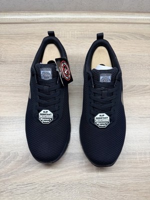 Skechers Work Flex Advantage SR Bendon Arbeitsschuhe Gr.44 Schwarz Slip Resistan