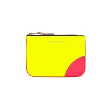 Comme Des Garcons Wallet Super Fluo Wallet - Yellow/Light Orange