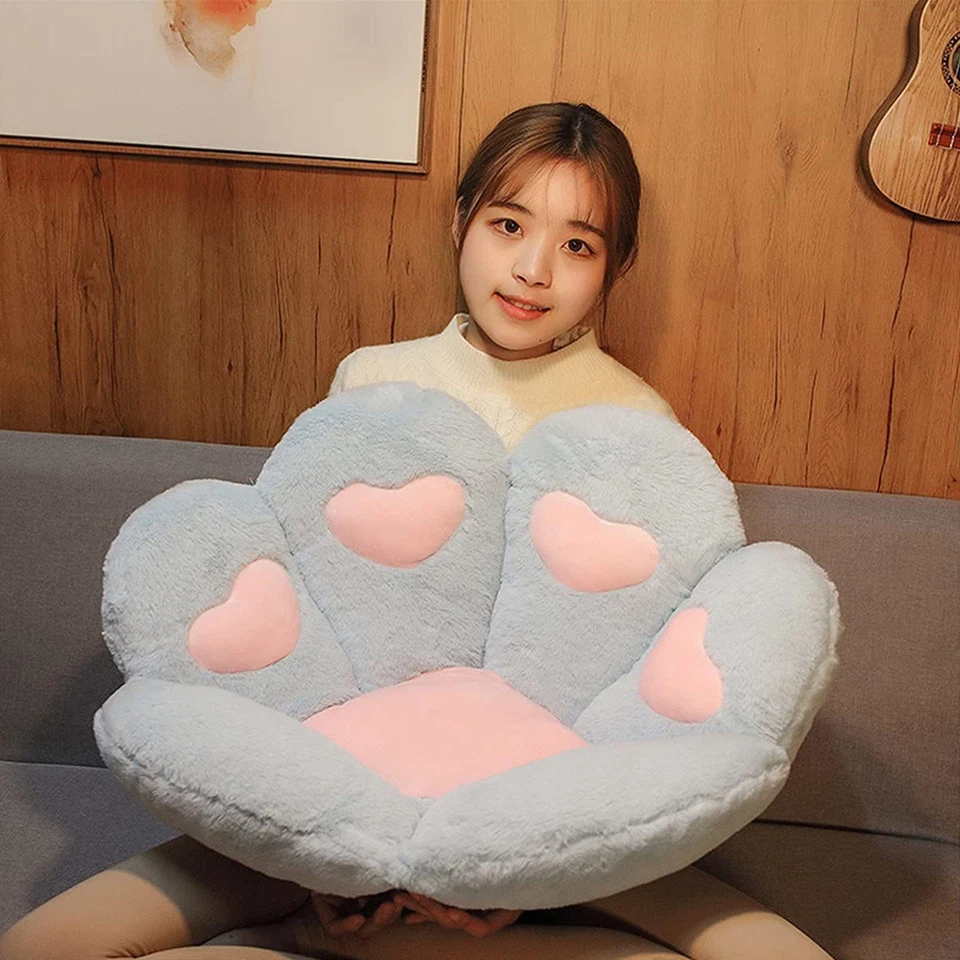 Cojín Silla Pata de Gato Cómoda Silla Kawaii Asiento de Felpa Cojines Almohada Perezosa Cama para Perros Foto 4 de 4