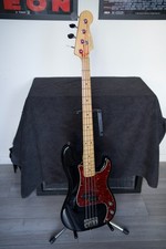 American Fender Precision Bass Guitar | P Bass | Black | Maple Neck | MIA
