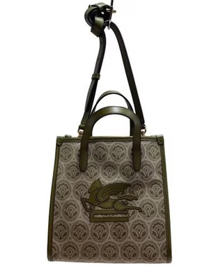 ETRO/Love Trotter/Jacquard/2-Way/Crossbody Bag/Cotton/KHK/All-over pattern/22-02