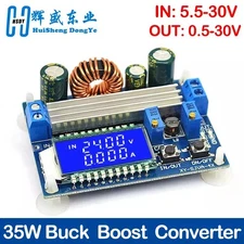 35W DC 5.5-30V to 0.5-30V Digital LCD Display Automatic Step up down Buck Boost