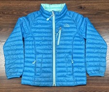 LL Bean Kids  650 Packable Goose Down Puffer Jacket Size 5-6 Blue 50581