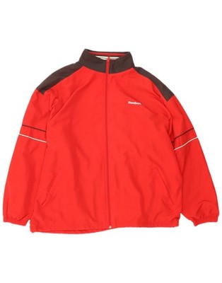 Reebok Herren Regenjacke UK 42 XL Rot Colourblock Polyester PP25