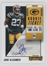 2018 Panini Contenders Rookie Ticket Auto Jaire Alexander #153 Auto 15xz