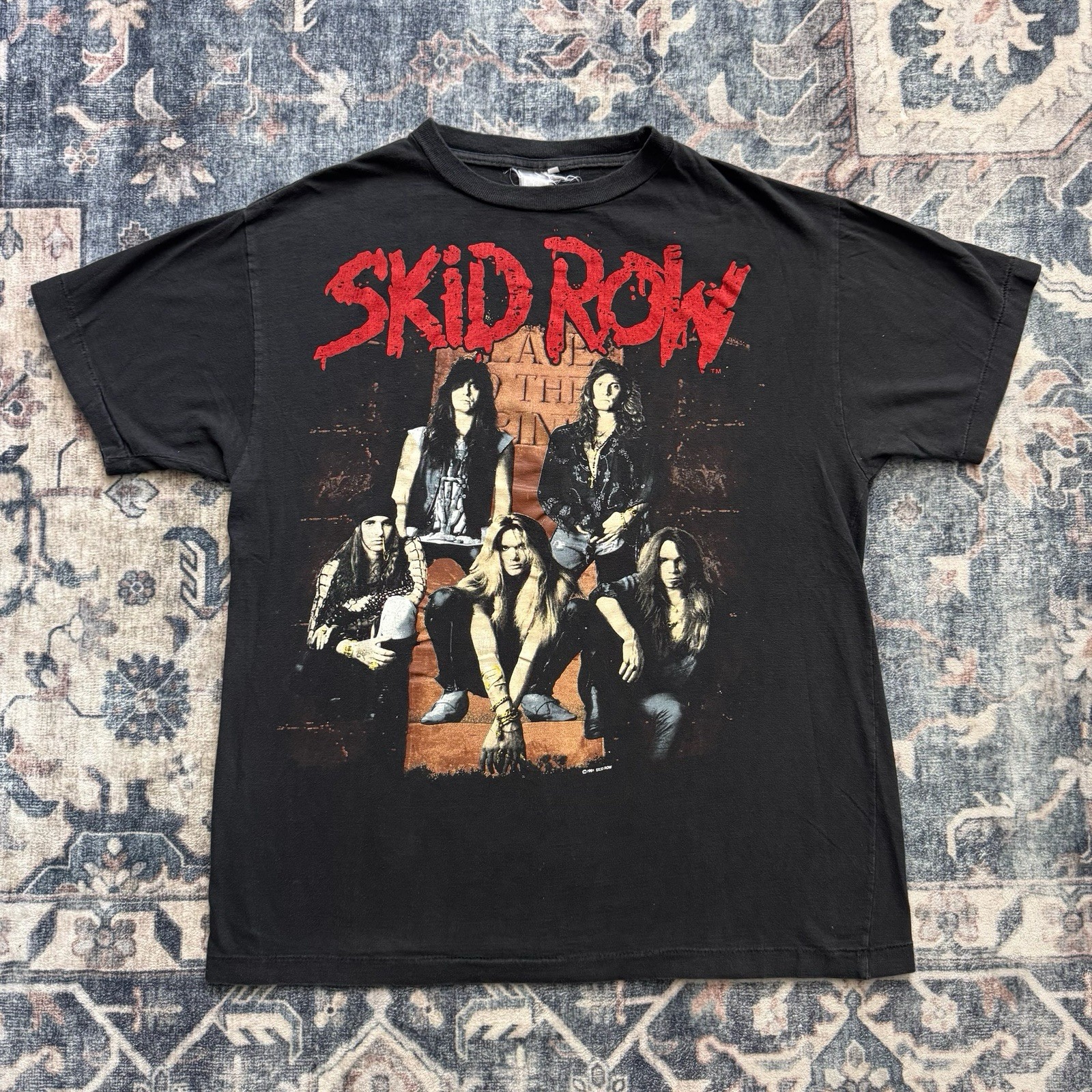 FILA Camicia vintage 91 92 America Skid Row Tour XL