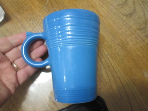 Fiestaware Peacock Blue Latte mug Kohl’s style coffee cup discontinued Fiesta