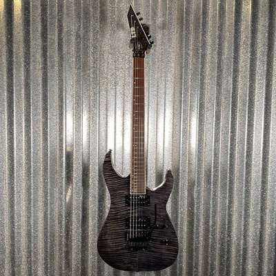 ESP LTD M-200 Flame Top See Thru Black Guitar M200FMSTBLK #0648