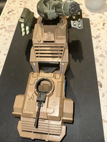 1988 GI Joe "MEAN DOG" vehicle 100% complete with driver Wildcard & Blueprints!
