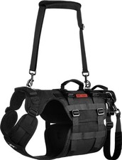 OneTigris Dog Lift Harness Hip Support Brace Full Body Lifter w/Handles, Black L