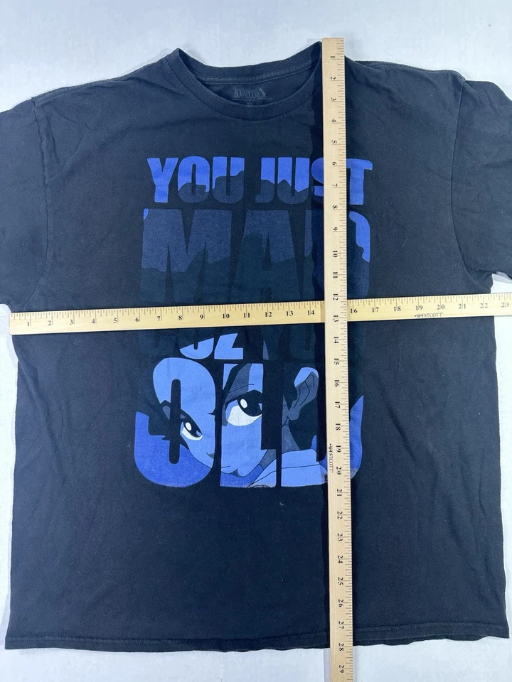 The Boondocks Huey Freeman “You Just Mad Cuz You Old” T-Shirt Black XL Adult - Image 3 of 4