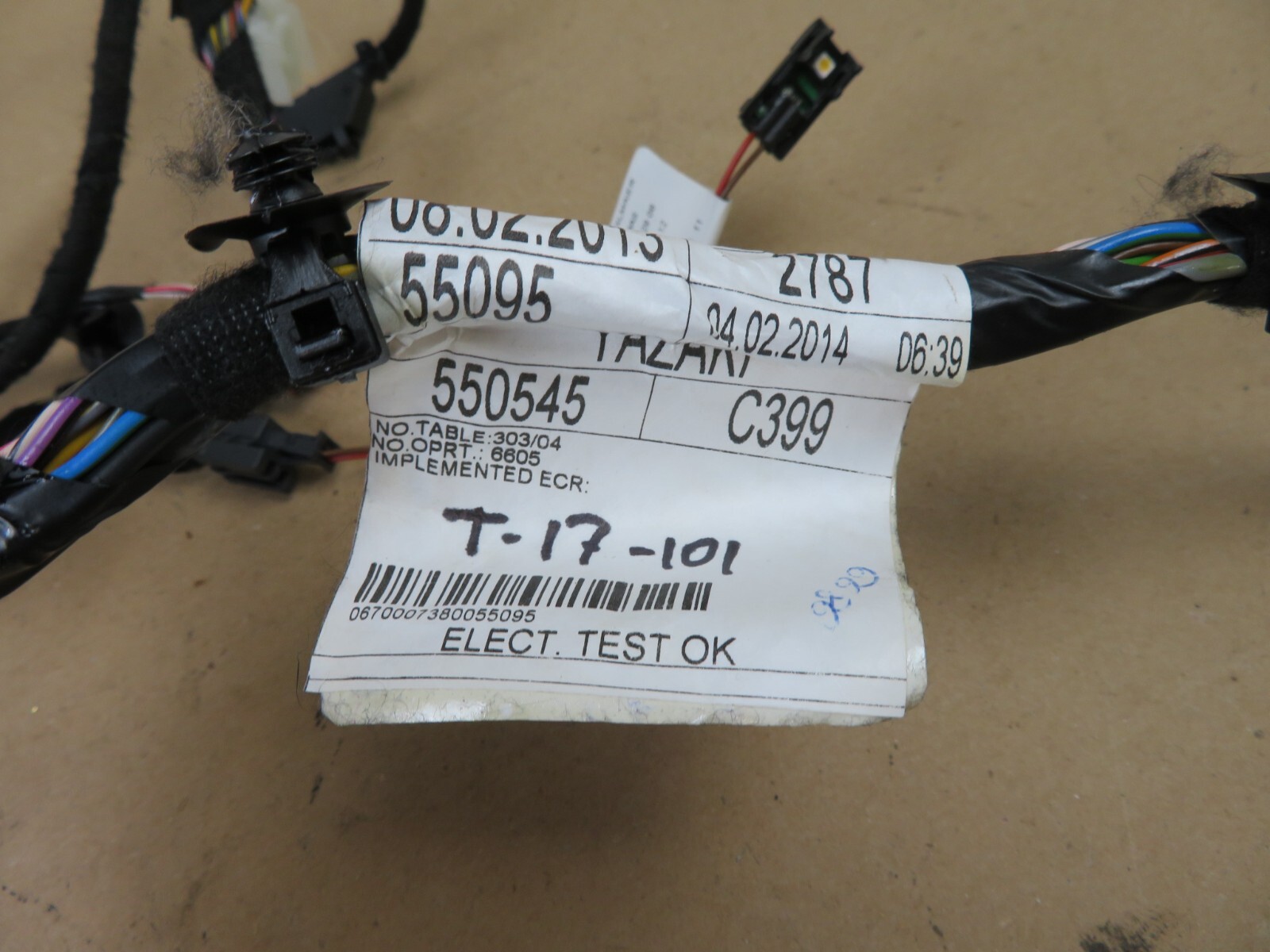 2014-2017 MASERATI GHIBLI CENTER CONSOLE WIRE WIRING CABLE HARNESS OEM