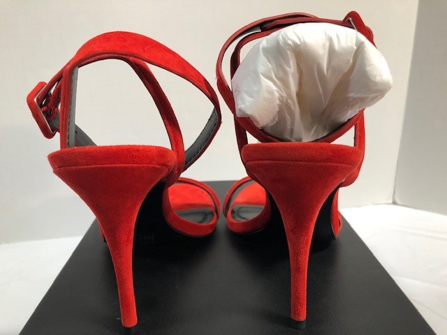 Women's NIB Alexander Wang $475 Antonia High Heels Ankle Straps