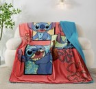 STITCH Disney 50" x 60" Super Soft Cloud Faux Fur THROW Blanket GIFT New