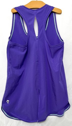 220423 Girls 10 Lululemon IVIVVA Purple Keyhole Stretch Poly Tank Top EUC - Picture 2 of 3