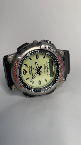 Vintage Casio AD-300 Arnie Diver alarm, dual, chrono, illuminator, 200m, Japan - Video 1 of 1