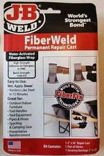 JB WELD 38236 Fiberweld PIPE Repair Cast 2" X 48" Adhesive Fiberglass Wrap