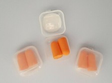 15 Pairs Soft Foam Shaped Ear Plugs in Plastic Storage Container