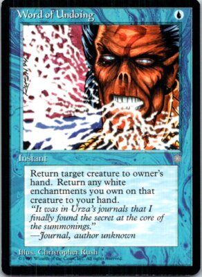 Word of Undoing Ice Age Magic_the_gathering Lightly played