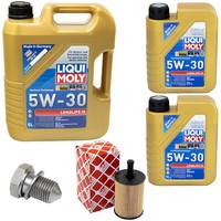 MotoröL Set 5W-30 Liqui Moly 7 Liter + ÖLfilter + Schraube FüR VW Transporter V