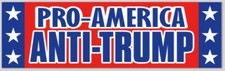 PRO-AMERICA ANTI-TRUMP BUMPER STICKER DECAL BIDEN HARRIS 2024 PRESIDENT