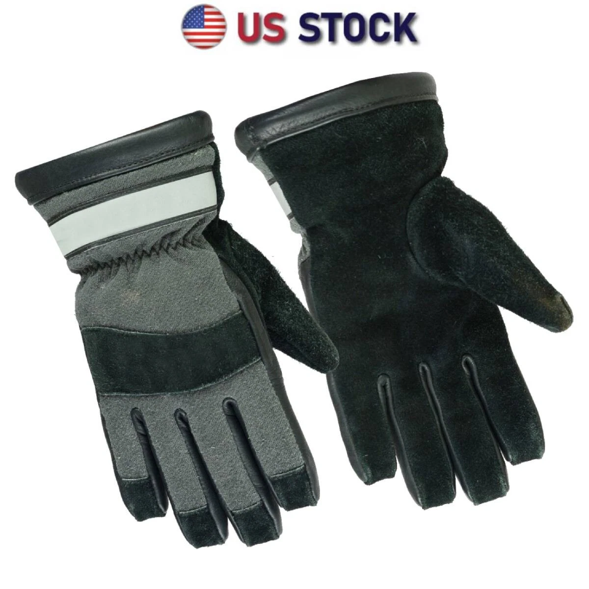 Fire Resistant Patrol Duty Search Police Leather Glove Made With KEVLAR ® LINER