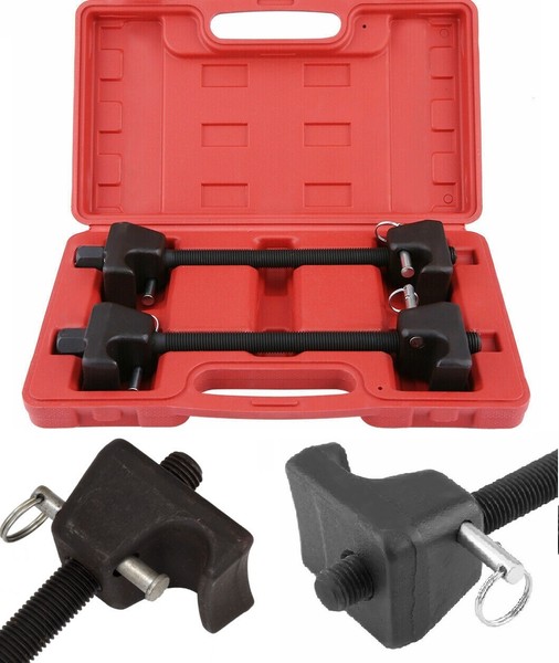 2Tlg Federspanner KFZ Tieferlegung Universal Federbein Spannen Werkzeug 260 MM-image