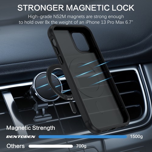 Funda para iPhone 16/15/14/13/12/11 Pro Max pesada a prueba de golpes con soporte magnético cubierta - Imagen 172 de 751