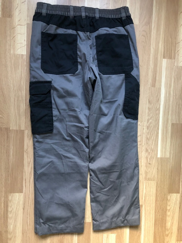 Herren Thermo Cargo Hose Gefüttert Arbeitshose Winter Fleece, Gr. 50, Gummibund - Bild 2 von 4