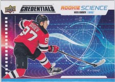 19/20 CREDENTIALS...NIKITA GUSEV...ROOKIE SCIENCE...# RS-12...DEVILS