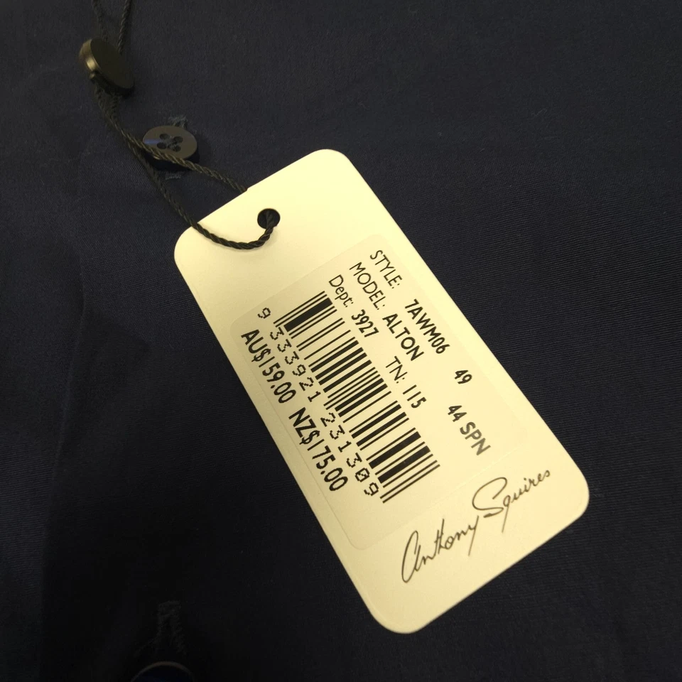 Camisa Anthony Squires Hombre XLARGE Azul Alton Manga Larga Abotonada Talla XL NUEVA CON ETIQUETAS Foto 4 de 4