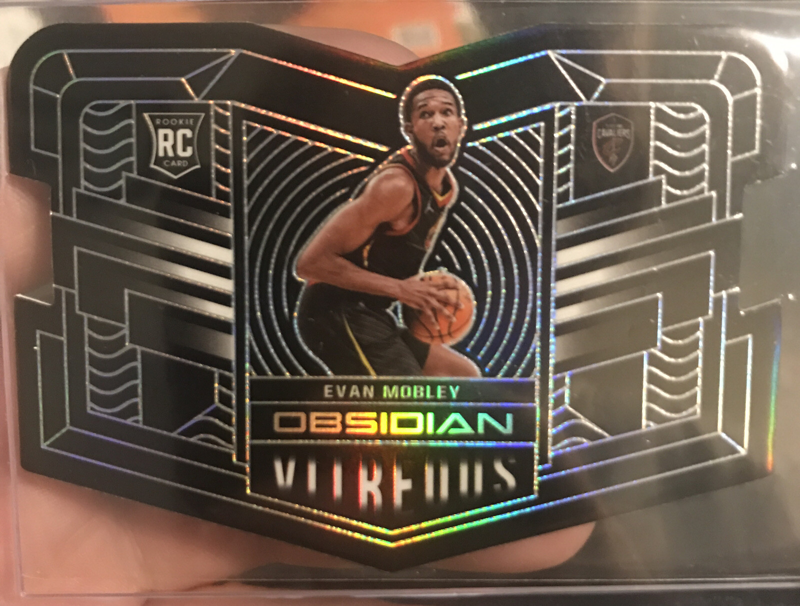 2021-22 Obsidian EVAN MOBLEY Vitreous SSP RC Case Hit Cleveland Cavaliers
