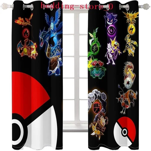 Tende Oscuranti 3D Spesse Bambini/Pokemon Pikachu Anello Termico Occhiello Superiore/Tende - Foto 48 di 93