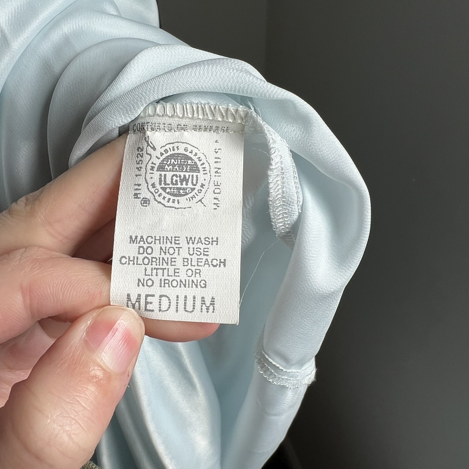 christian dior lingerie baby blue lace vintage nightg… Gem