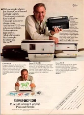 1984 VINTAGE 8X11 PRINT Ad FOR CANON PC PRINTERS ODD COUPLE JACK KLUGMAN