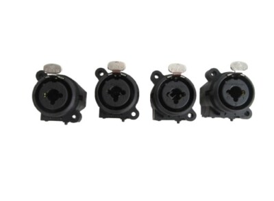 Neutrik NC3J6FI-S 3 Pole XLR 1/4in Jack Combo, Set of 4 - NOS, Free Ship