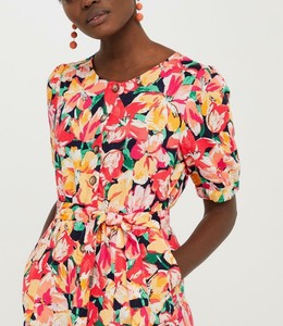 MONSOON-VERNA FLORAL MIDI DRESS IN 