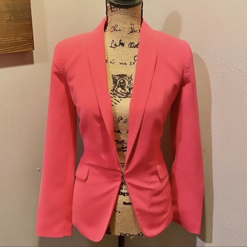 Women Liz Claiborne Hot Pink Blazer 